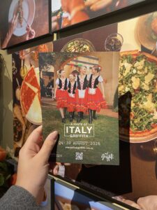 A Taste of Italy Griffith 2026 program